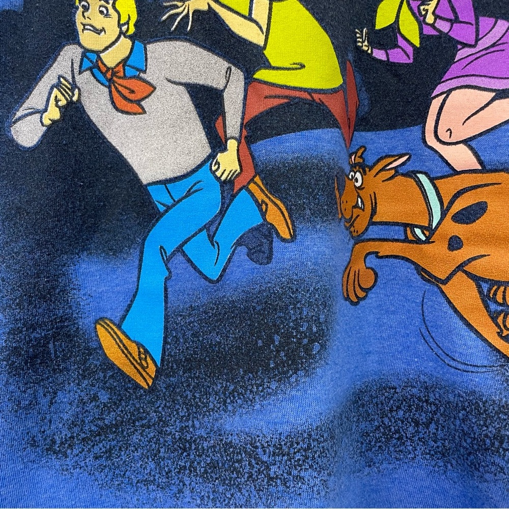 Scooby Doo T-Shirt XL Blue Retro Graphic 90s Cartoon Tee Nostalgia Dog Ghost - Picture 10 of 16
